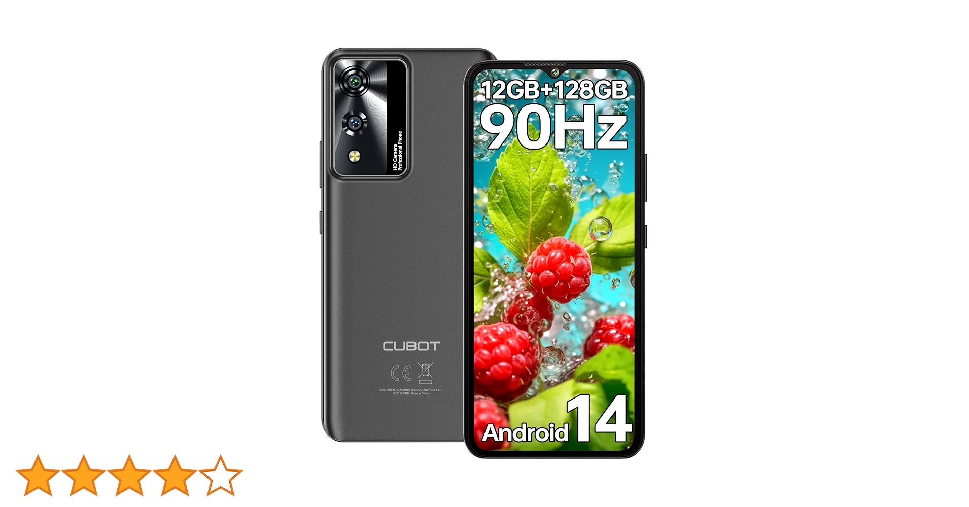 Amazon | [Android 14] CUBOT A10 SIMフリースマートフォン 本体 12GB